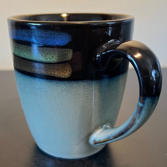 Set of 2 PFALTZGRAFF Galaxy Blue Handcrafted Stoneware Mugs with Reactive Glaze - Picture 4 of 7